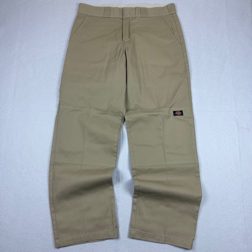 Dickies Loose Fit Double Knee Work Pants Desert Sand Mens 34x31.5